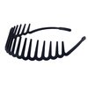 Yeshan Zig Zag Shark Teeth Headbands for Girls Women Plastic Hair Comb Headbands Wave shape Elastic Headbands for Thick Hair,Pack of 6