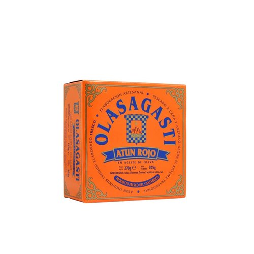 Olasagasti Canned Tuna in Extra Virgin Olive Oil | Tinned Red Tuna in EVOO | 1 x 270g Can