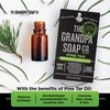 Pine Tar Bar Soap by The Grandpa Soap Company | The Original Wonder Soap |Vegan, 3-in-1 Cleanser, Deodorizer & Moisturizer | 3.25 Oz.
