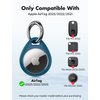 UNBREAKcable Apple AirTag Holder - 4 Pack [Fit Tightly Design] [Easy to Install] [Hold Air Tag Securely] Waterproof TPU Shell Protective Case with All Metal Keychain Key Ring Clip