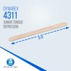Dynarex Tongue Depressors Wood, Junior 5 ½", Non-Sterile, with Precision Cut and Polished Smooth Edges, for Medical Use and Other Applications, 1 Box of 500 Tongue Depressors, 5 ½"