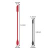 Mini Spatula Silicone Spatula Set - Cuttte 2pcs Makeup Spatula Small Spatula for Cosmetics, Reusable Beauty Tiny Spatula, Thin Jar Spatula Food Scraper, Get Last of Makeup Out, Black and Red