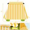 Kovshuiwe Kids Water Table Cover Fit Step2 Rain Showers Splash Pond Water Table, 420D Waterproof Dust Proof Anti-UV Outdoor Toys Cover,Yellow&White