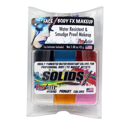 ProAiir SOLIDS Water Resistant Makeup Palette Primary Colors