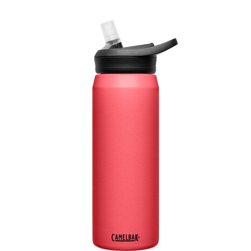 CamelBak eddy+ Water Bottle with Straw 25oz - Insulated Stainless Steel, Wild Strawberry