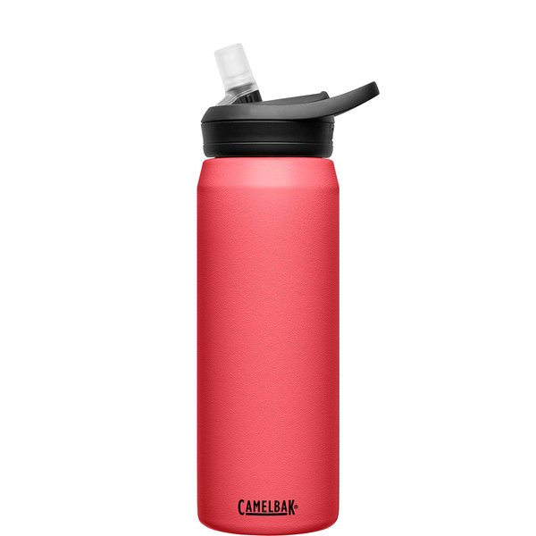 CamelBak eddy+ Water Bottle with Straw 25oz - Insulated Stainless Steel, Wild Strawberry