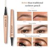 Eyebrow Pencil,Black 4-Point Micro-Fork Tip Eyebrow Pen,Smudge-Proof Portable Microblading Eyebrow Pencil,Eye Makeup Long-Lasting Waterproof To Create Exquisite Eyebrow Hair for Women