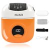 Electric Callus Remover Foot File - Rechargeable Callus Remover Pedicure Tools for Feet Foot Scrubber File Foot Care Grinder with 3 Grinding Heads 2 Speeds for Men Women Dry Callus Dead Skin (Orange)