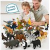 36 Small Animal Figurines Learning & Education Toys, Plastic Realistic Dinosaur Zoo Jungle Safari Sea Ocean Animal Figures, Preschool Learning Activities Matching Game Science Toys