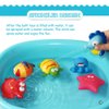 Bathtub Toys Floating Bath Toys(6PCS) with Storage Net,Baby Soft Bath Time Boat Toys,Bathtub Learning Water Toys and Bathtub Toys for Toddlers-Fish,Starfish,Sea Horses