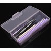 Nicedmm 2 Pcs Empty Multifunctional Rectangular Storage Box - Nail Jewelry Storage Box Polished Manicure Toolbox