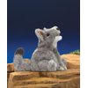 Folkmanis Small Coyote Hand Puppet, Gray; White; Black