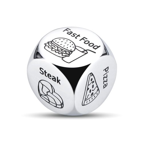 Anniversary Valentines Gifts for Him Her Husband Wife Date Night Gifts Ideas for Boyfriend Girlfriend Funny Food Decision Dice Steel Couple Gifts for Christmas Birthday