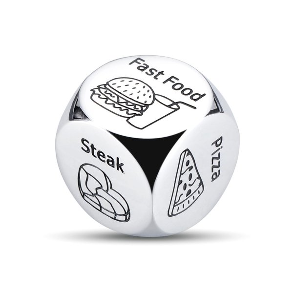 Anniversary Valentines Gifts for Him Her Husband Wife Date Night Gifts Ideas for Boyfriend Girlfriend Funny Food Decision Dice Steel Couple Gifts for Christmas Birthday