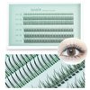 False Eyelashes Individual Lashes 240 Clusters Lashes 3 Types Natural Eyelash Extension Kit DIY 0.07mm Thickness 6-11mm Fishtail Lash ＆ A Type ＆Bottom Lashes for Make Up Salon