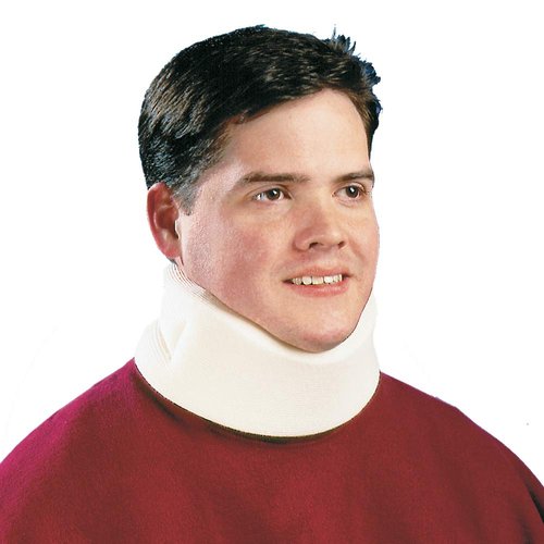 Carex Cervical Collar For Neck Pain - Neck Brace For Neck Pain Relief - Neck Collar After Whiplash or Injury, Made Of Soft Cotton