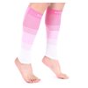 Doc Miller Calf Compression Sleeve Men and Women 20-30 mmHg, Shin Splint Compression Sleeve for Varicose Veins and Maternity 1 Pair ( Pink Pink White, Small)