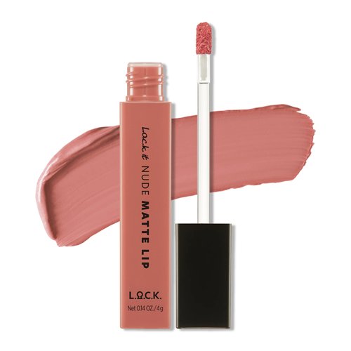 L.O.C.K. Color, it Nude Matte Lip 01 Sweet Peach, Net 0.14 oz. / 4 g Matte liquid lipstick matte lip stain long-lasting Korean beauty lip tint