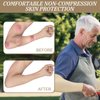 Janmercy Protective Arm Sleeves, 8 Pairs (Beige), Medium, for Thin Skin, Post-Operation Care, Bruise and Wound Prevention
