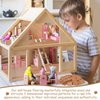 HyDren 120 Pcs Miniature Dollhouse Flooring 1: 12 Scale Dollhouse Floor Tiles Wooden Dollhouse Accessories Mini Wood Doll House Furniture for Model Decor