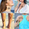 72 Sheets 3D Flowers Temporary Tattoos for Women Adult, Fake Tattoos Body Art Arm Sketch Tattoo Stickers for Women and Girls