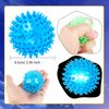 Rcanedny 20 Pcs LED Bouncy Ball Light up Fidget Spiky Ball Funny Flashing Squeaky Ball for Clsssroom Rewards Birthday Christmas Carnival Party Favors, 4 Colors