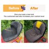 Riding Lawn Mower Seat Covers, Universal Oxford Waterproof Tractor Seat Cover with Storage Bag Compatible with Husq-Varna、Crafts-Man、Cub Ca-det （Grey Medium