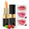 Yeweian Red Cherry Color Changing Lipstick, Natural Moisturizing Lip Gloss Korean Lip Balm Long Lasting Lip Care Labiales Magicos Nutritious Magic Lipstick For Women