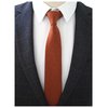 JEMYGINS 2.4" Cotton Necktie Orange Mens Cashmere Wool Skinny Tie (5)
