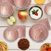 Rose Gold Party Plates and Napkins Set Pink Rose Gold Birthday Party Gold Plated Diamond Theme Party Decorations Pink Gold Party Supplies, Serves 24 Guests