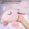 2 Pieces Cute Sleep Eye Masks for Kids Silk Sleep Eye Cover Cute Lightweight Adjustable Eyeshade Mask Satin Night Eyeshade Covers with 2 Pieces Storage Bag(Over 12 Years,Pink)