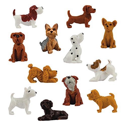 ToyPlaya Adopt A Cute Puppy Toy Animal Figures, Animal Lover Desk Toy 20 pcs