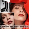 4 Colors Matte Lipstick,Little Small Smoke Tube Cigarettes Lip Tint Set,Matte Velvet Lipstick,Non-Sticky and Long Lasting 24 Hours Waterproof and Sweat Resistant Ladies Lip Balm Lipstick