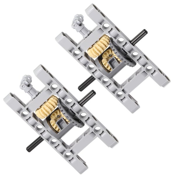 Technical Car Building Blocks Frame Differential Combined Gear Transmissions Chassis Part Joint Axle Frame Liftarm Set of 2