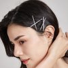 Dofash 100Pcs White Bobby Pins Hair Pins Steel Hair Clips 3.5Cm/1.38" Hair Accessories For Girls（White）