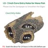 Uniclife Resin Hollow Tree Trunk Betta Log Aquarium Decorations Ornament Fish House Cave Wood House Decor for Small and Medium Fish Tank