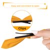 Whaline 4 Pairs Velvet Hair Bows and Barrettes in Mix Colors - 8 Non-Slip Bowknot Hair Clips and Pins for Girls Women (Red, Yellow, White, Black)