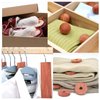 Homode Cedar Blocks for Clothes Storage, Cedar Wood Chips and Balls for Closets and Drawers, Fresh Scented Sachets, 40 Pack