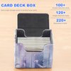 sabermaster Labrynth ygo Card Deck Box Fits MTG，100+ Card Storage Box Trading Card Games PU Leather Card Storage Box Premium Card Deck Case