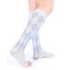Doc Miller Open Toe Compression Socks Women 20-30mmhg - Argyle Design Toeless Socks for Sports Running Shin Splint Varicose Veins Socks - Toeless Compression Socks Women and Men - 1 Pair