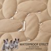 Ameritex Pet Bed Cover Dog Bed Blanket for Sofa and Furniture Waterproof New Pattern Design (30x70 Inch, Beige)