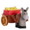 Replacement Parts for Fisher-Price Little People Christmas Manger Scene Nativity Set - HMX70 ~ Gray Donkey Pulling Brown Cart with Basket of Food ~ Works Well with All Little People Sets!