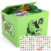 Piggy Bank for Kids,Dinosaur Toys for Boys Age 3 4 5 6 7 8 9 10 11 12,Automatic Coin Stealing Money Bank with 2 Sets of DIY Stickers,Fun and Cool Educational Kids Toy (Dinosaur)