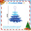 Happy makers 24 Sets Layered Christmas Tree Ornament Craft Kit Makes 24 Small Felt Christmas Tree Felt Crafts Foam Snowflake Xmas Arts and Crafts Home School DIY Activities