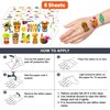 Luau Temporary Tattoos 8 Sheets 99 PCS Hawaiian Party Decorations Favors Supplies Summer Aloha Tropical Theme Birthday Cute Stickers Christmas Gifts for Boys Girls Class School Prizes Carnival