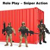 XDUOYJOY Military Toys with 12 Realistic Army Men Action Figures and Weapon Gear Accessories, Army Toys Soldiers for Boys Girls Gift