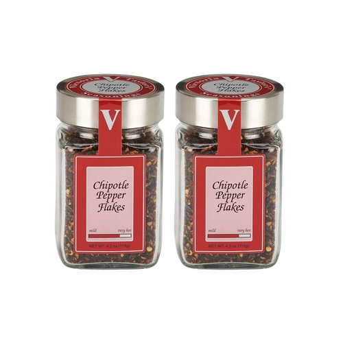 Chipotle Pepper Flakes - 4.2 oz. Jar (Pack of 2) adds smoky heat to recipes that comes from dried roasted jalapenos. Add wherever you want a kick of smoky heat.
