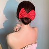 iRIIRIO 3pcs Hairstyle Twist Donut Hair Bun Maker Solid Color Bun Maker Cloth Hair Bun Wraps Lazy Hair Curler Cloth Hair Clips Deft Bun Maker (Black, White, Red)