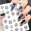 6pcs Colorful Fireworks Nail Art Stiskers 3D Laser Firework Nail Stickers for Women Manicure New Year Nail Supplies Christmas Nail Decals Blooming Pyrotechnics Nails Stickers Holiday Nail Sticker