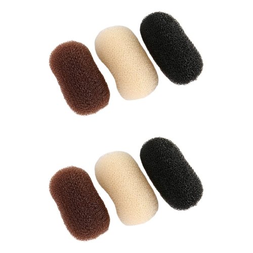 Uonlytech Hair Clip, 6pcs Bump Up Volume Hair Base Insert Sponge for Women DIY Hairstyle, Invisible Features, For Long Hair, Weddings, Parties, Everyday Use